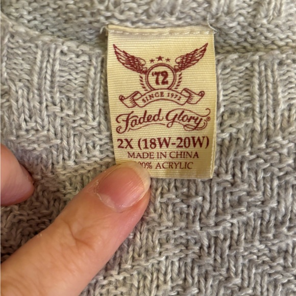 Mixed stitch color blocked sweater - Picture 4 of 5